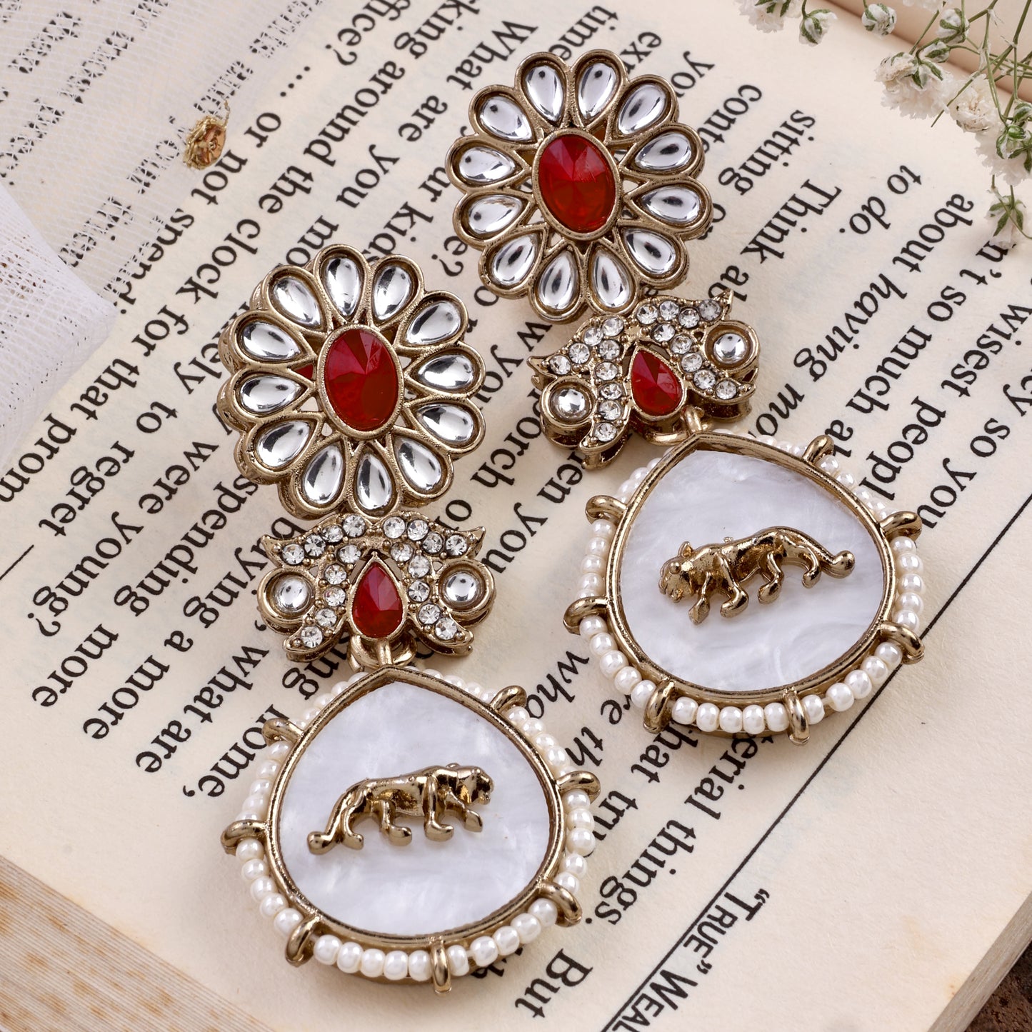 Red Kian Designer Earring