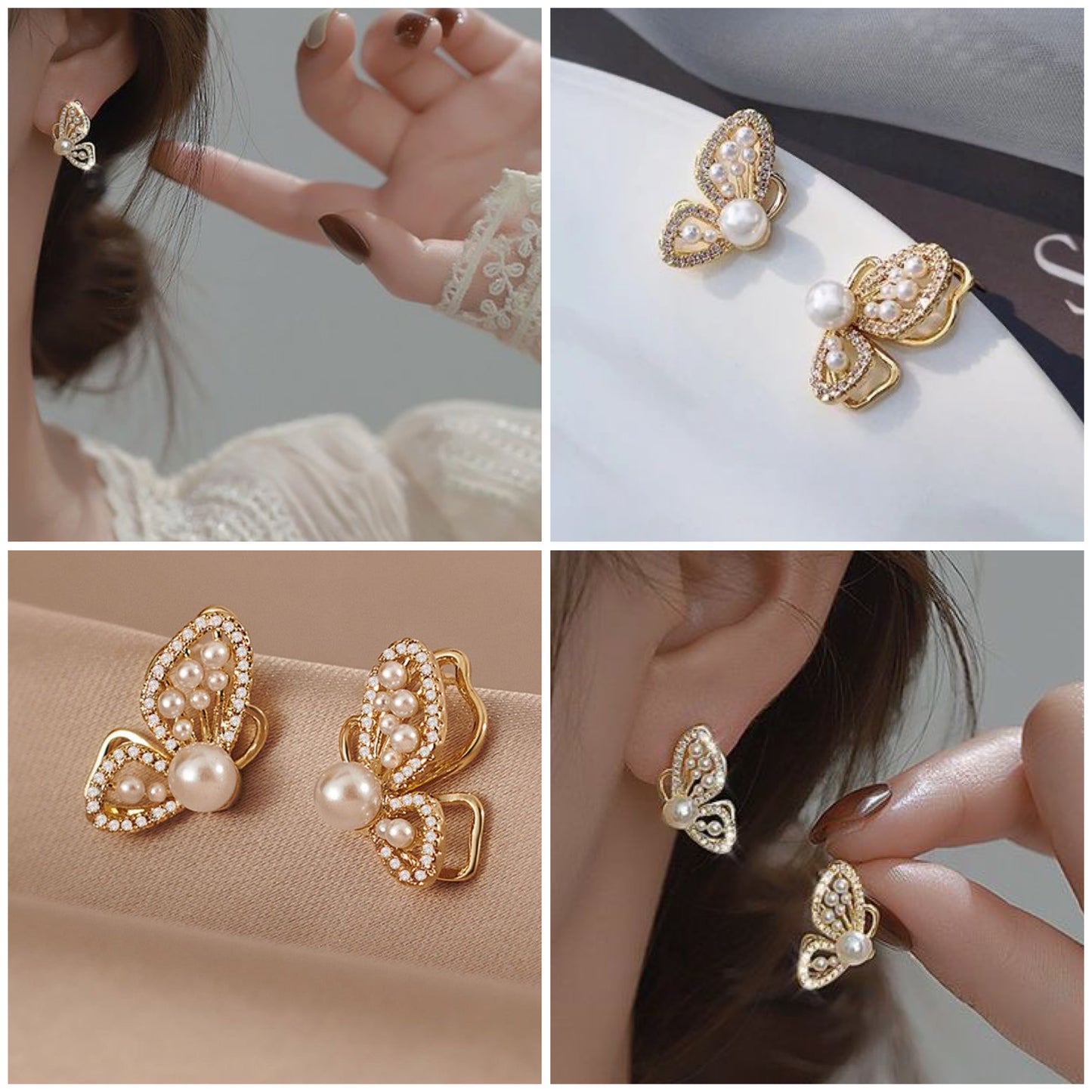 Butterfly Studded Korean Quirky Earring