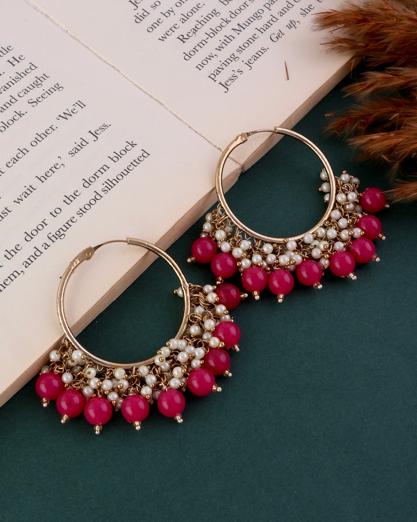 Dark Pink Aamna Bali