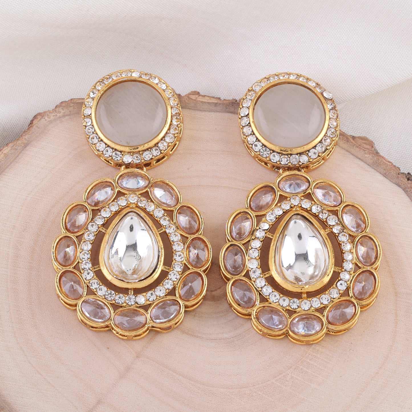 Ivory Oshini Designer Earring