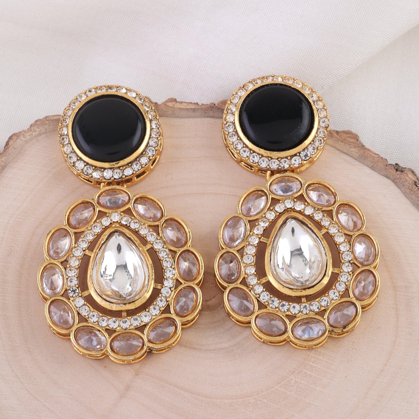 Black Oshini Designer Earring