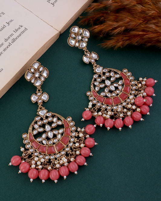 Coral Isha Chandbali