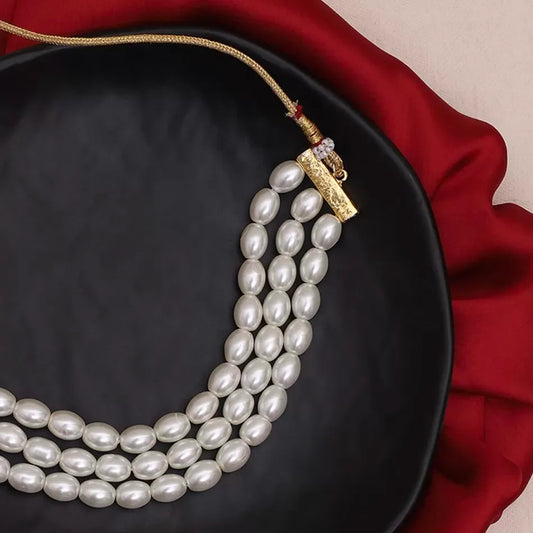 Pearl Sleek Beads Choker