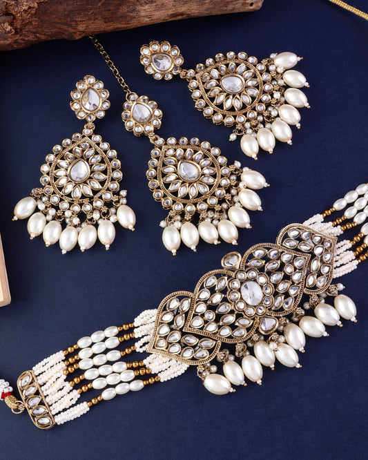 Arhan Necklace Earring with Teeka