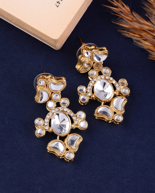 Nish Gold Zircone Earring