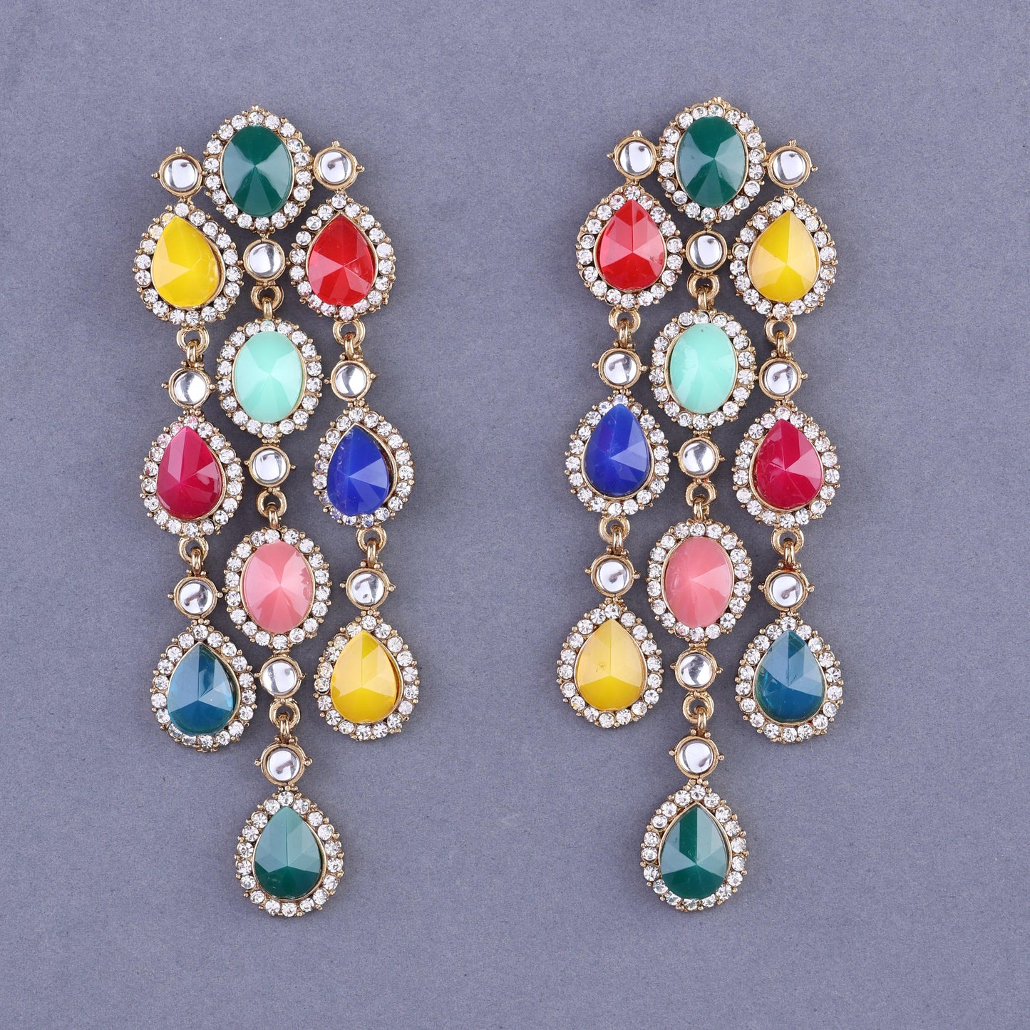 Multi Tavleen Dangler Earring