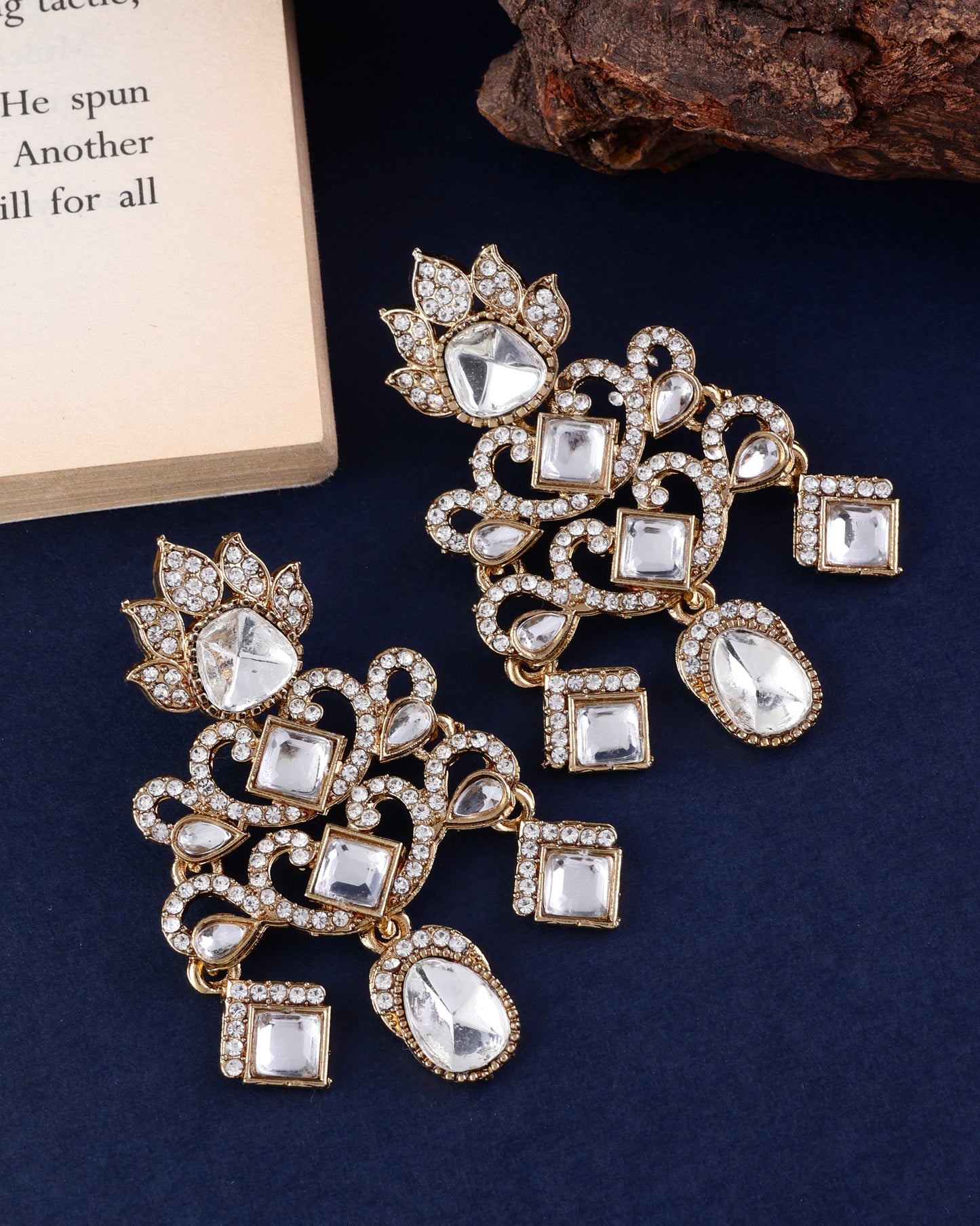 White Zayvik Premium Designer Zircone Earring