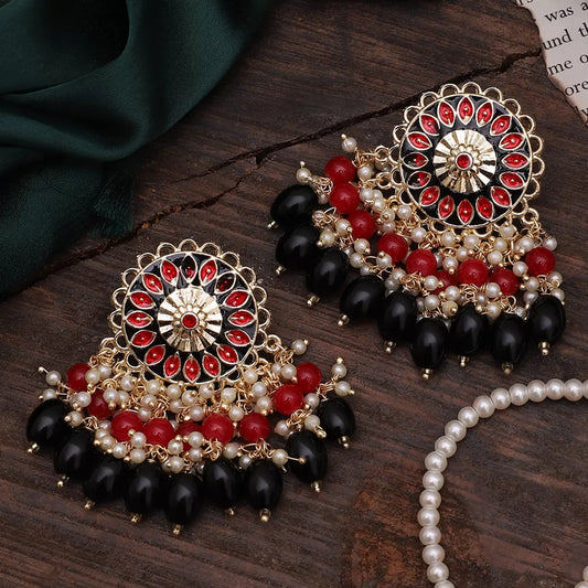 Black Red Sukh Earring