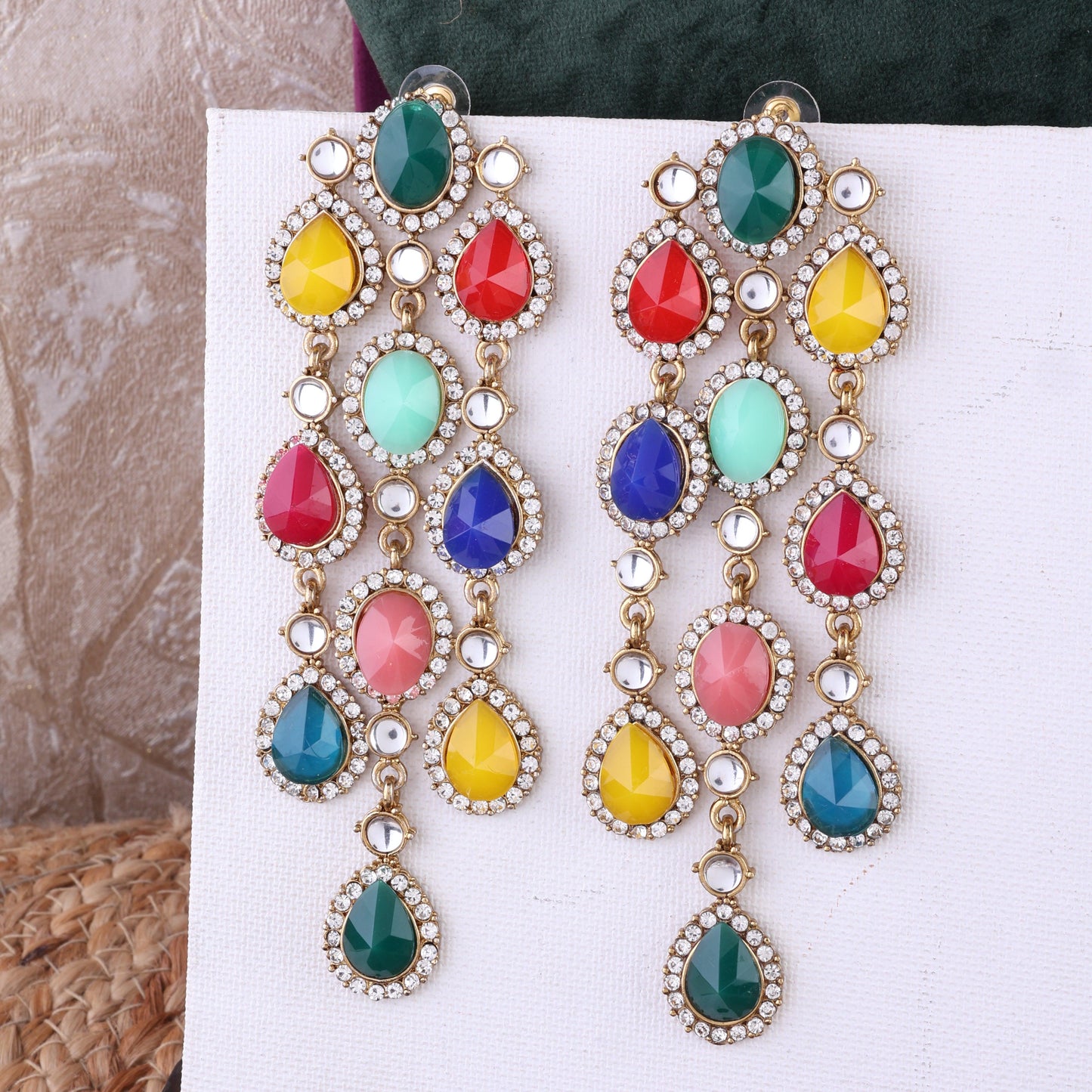 Multi Tavleen Dangler Earring