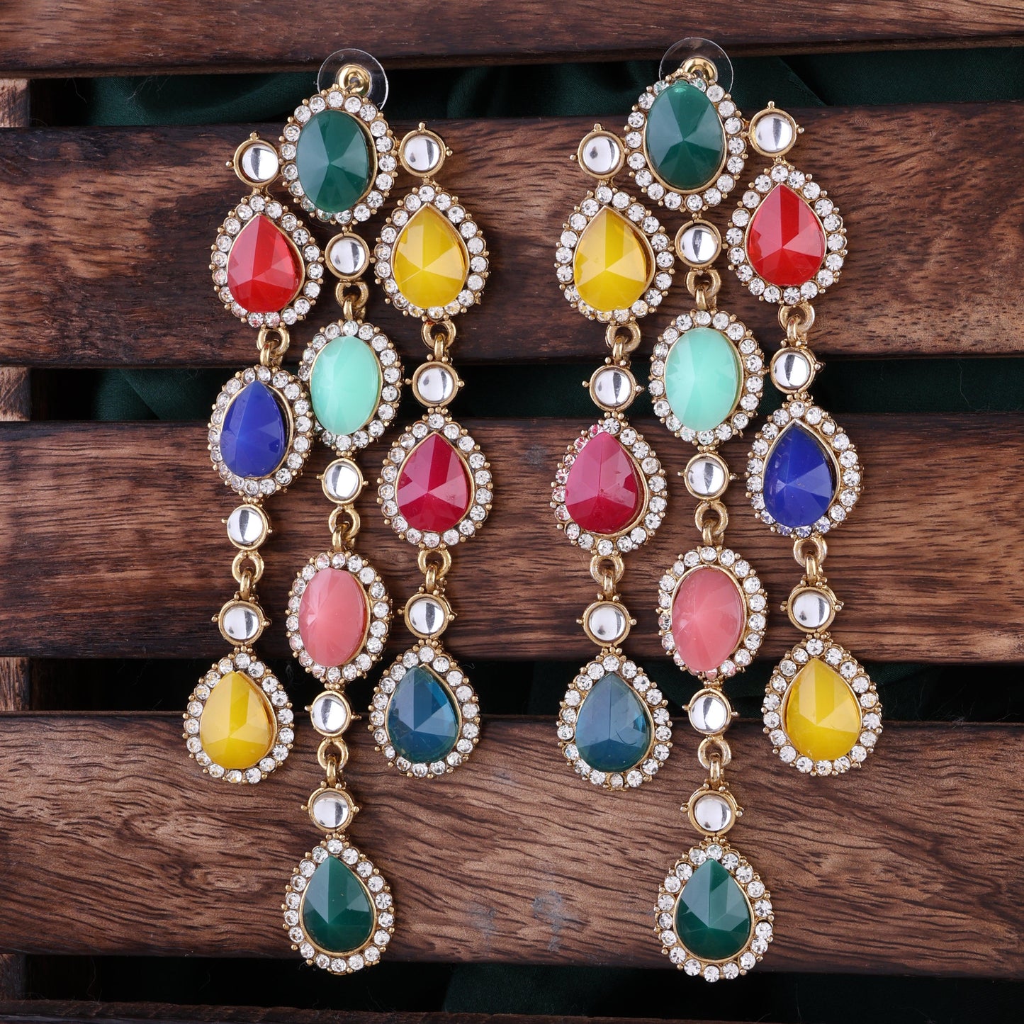 Multi Tavleen Dangler Earring