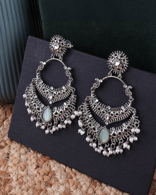 Mint Green Vahini Boho Earring