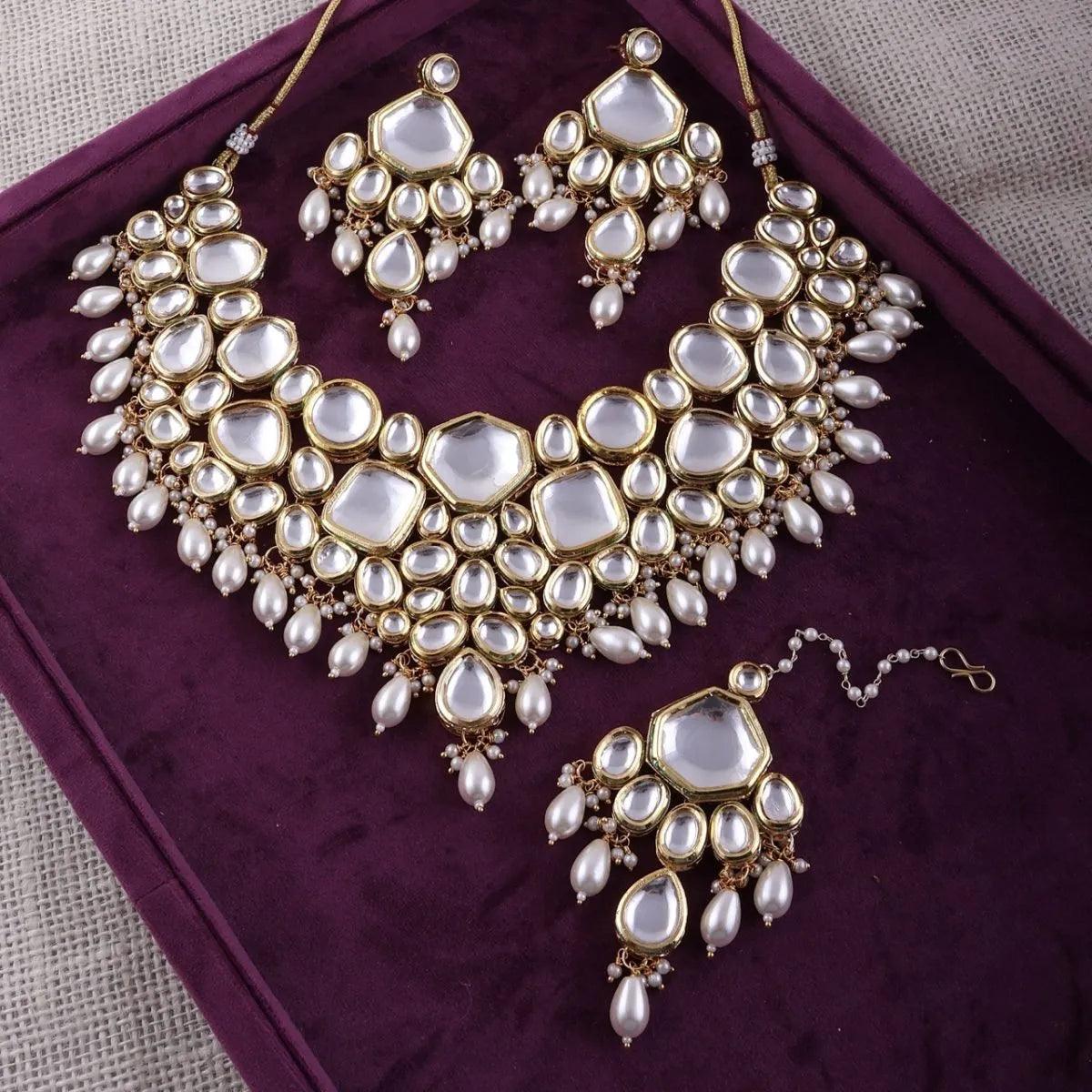 Pearl Lakshmi Royal Kundan Set