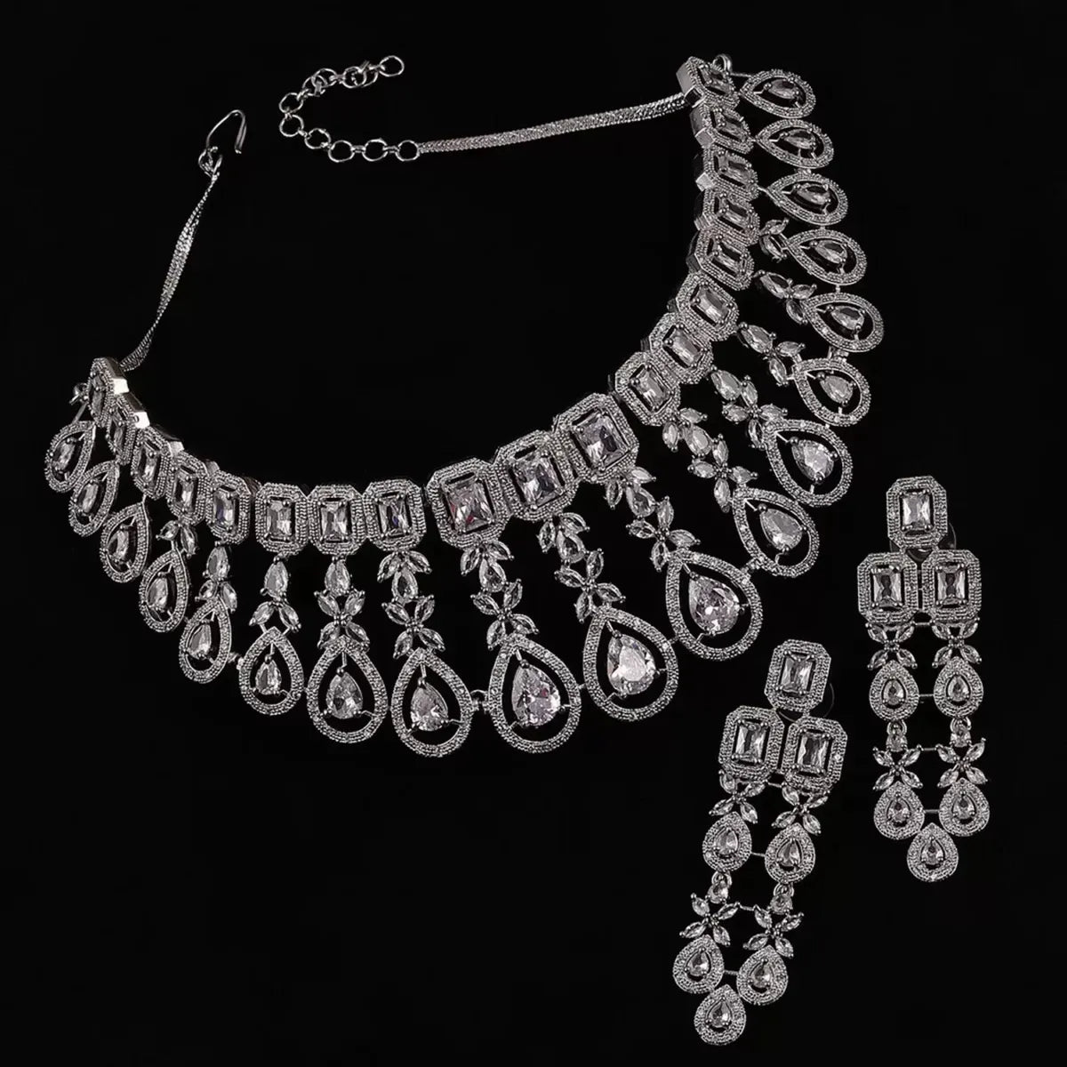 Silver Melissa AD Choker Set