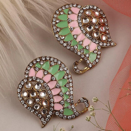 Mint Blush Urfi Stud