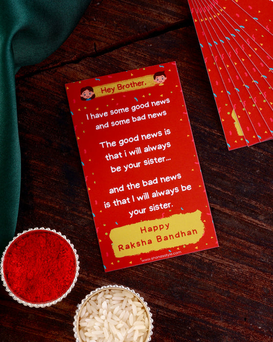 Rakhi Blessing Card - I will always be your sister