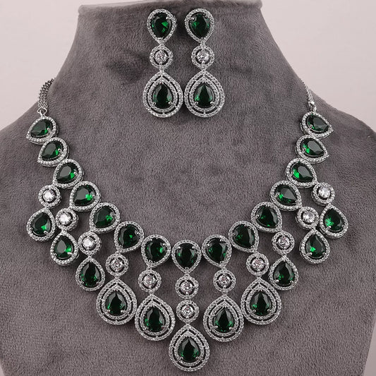 Emerald Ananya AD Necklace