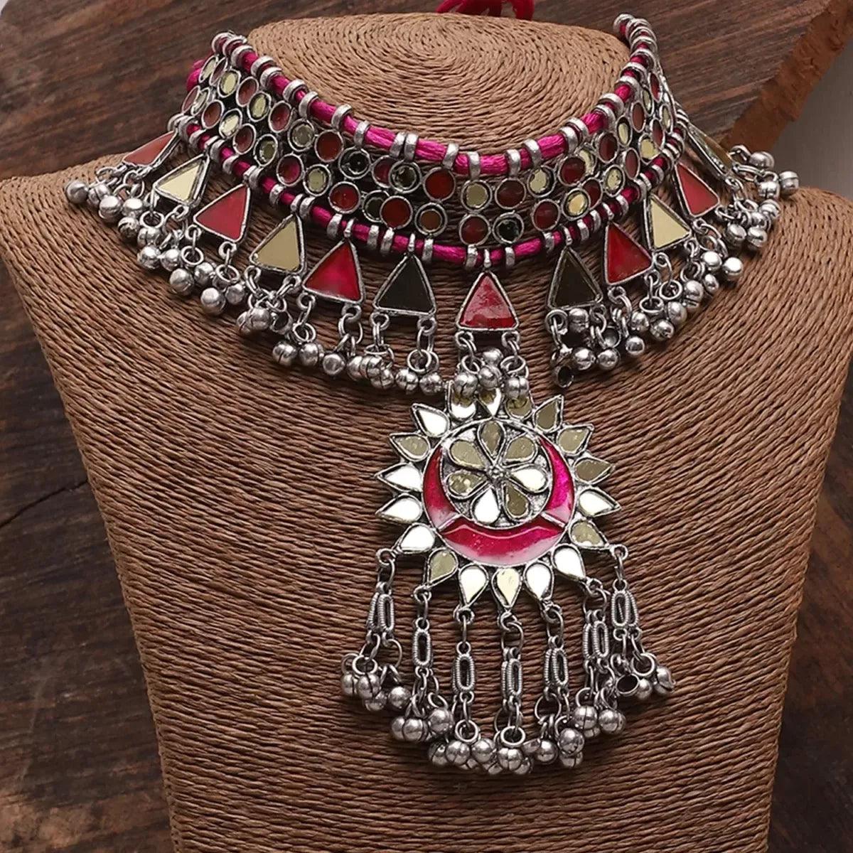 Pink Vansh Afghani Choker