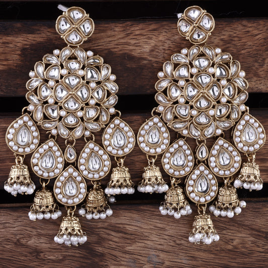 Pearl Dharna Designer Earring