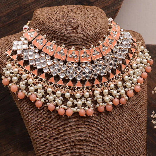 Peach Anuja Necklace