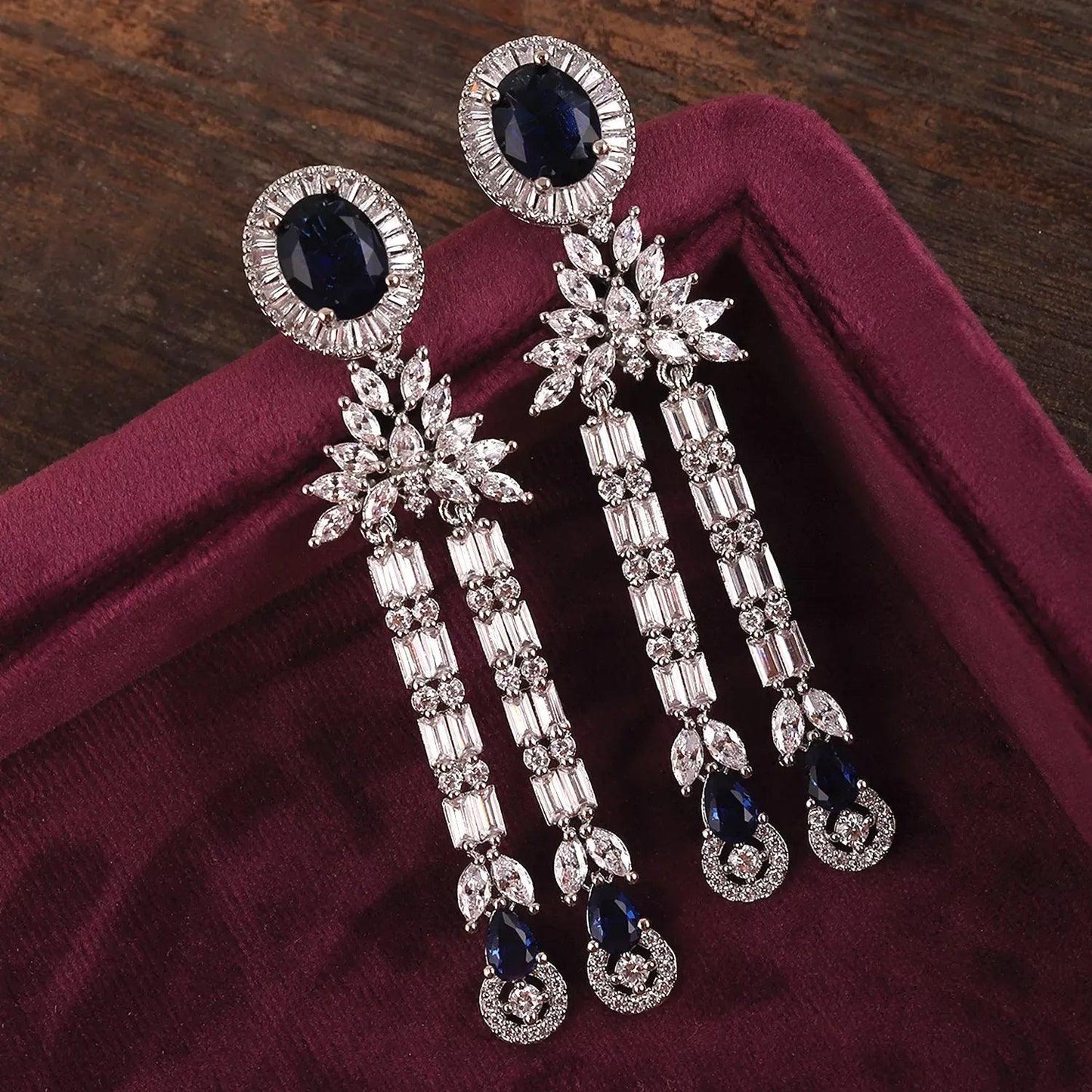 Blue Malvi AD Earring