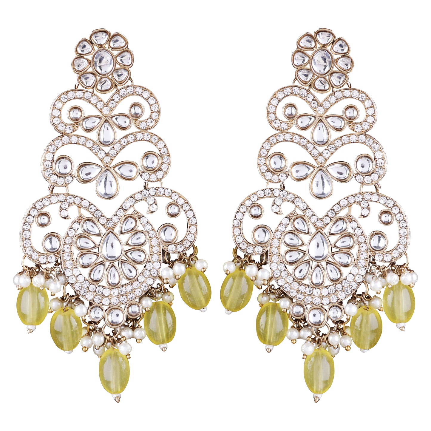 Yellow Zayna Designer Earring