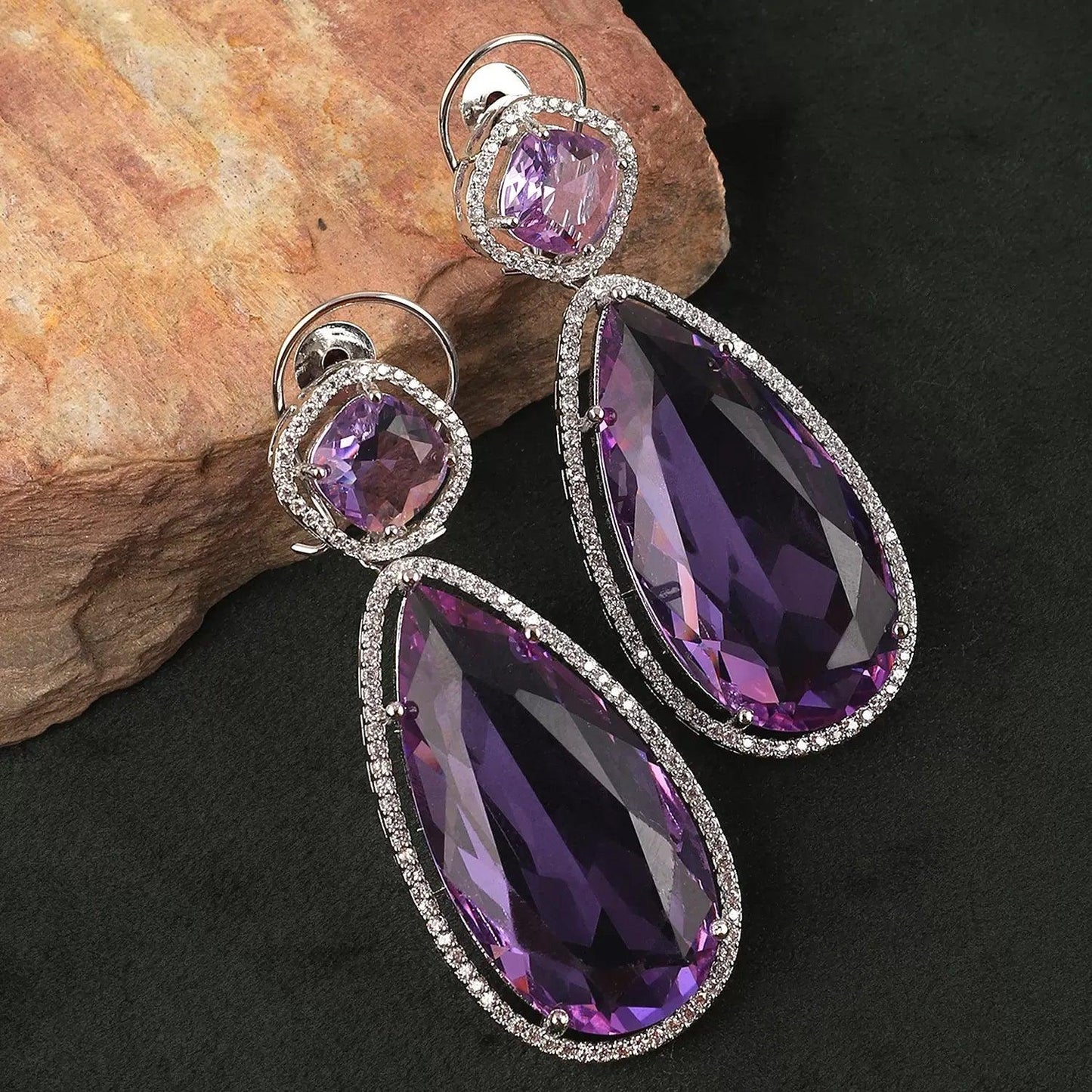 Lavender Erika Diamond Earring