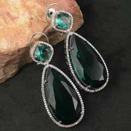 Emerald Erika Diamond Earring