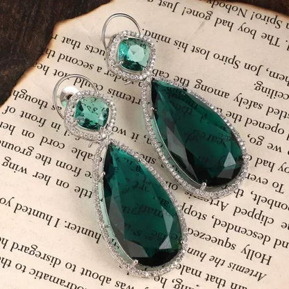 Emerald Erika Diamond Earring