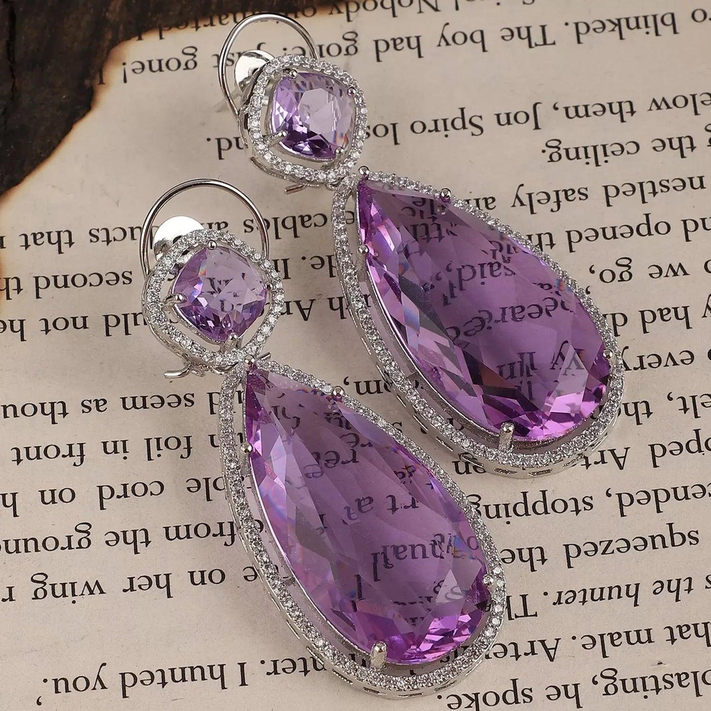 Lavender Erika Diamond Earring