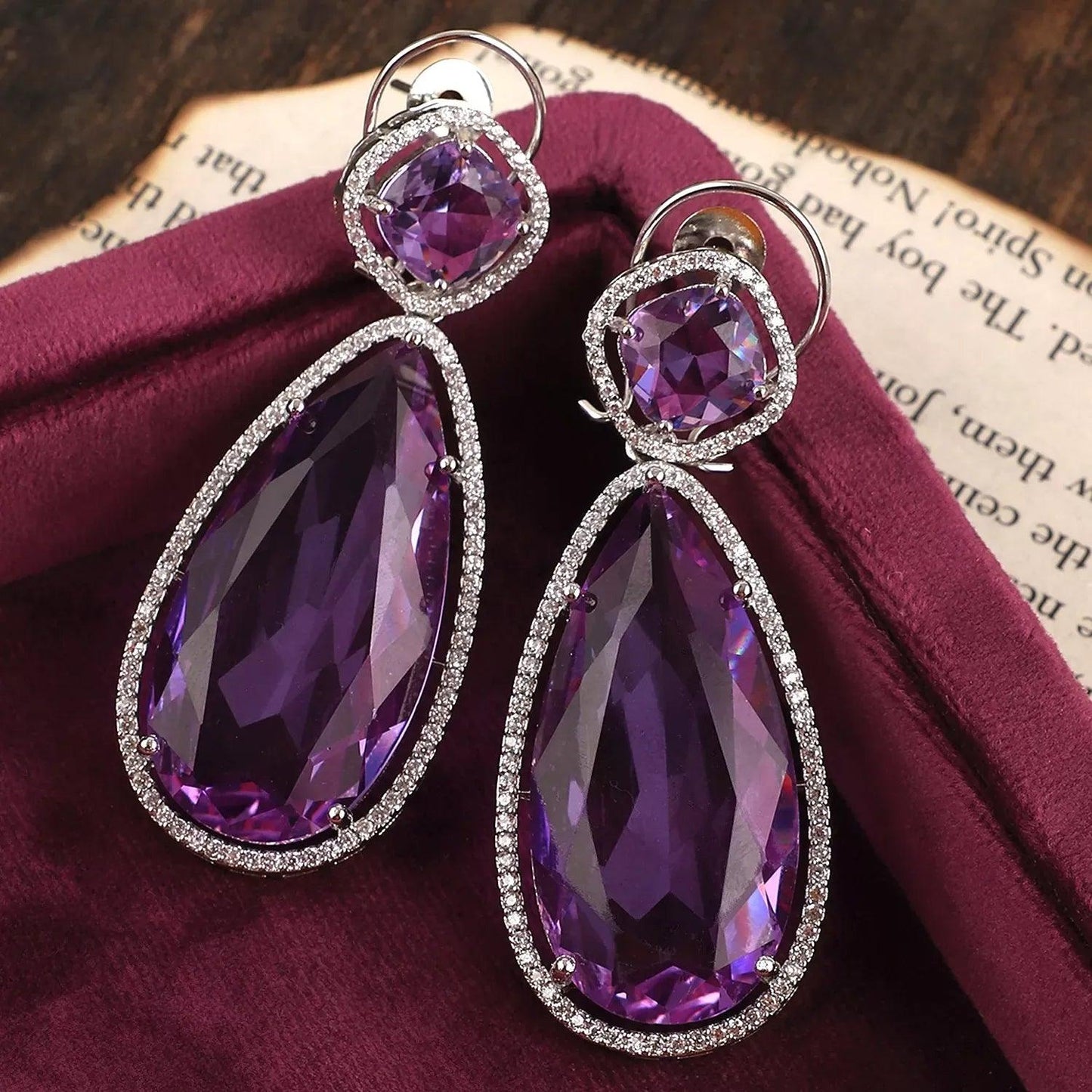 Lavender Erika Diamond Earring