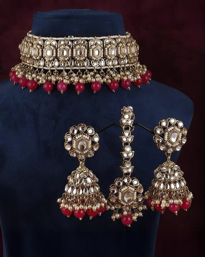 Pink Padmini Choker Set