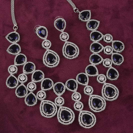 Blue Ananya AD Necklace