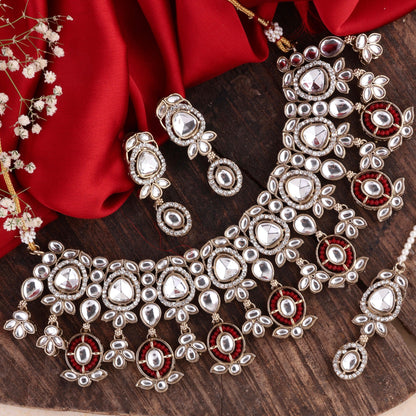 Maroon Sujata Necklace