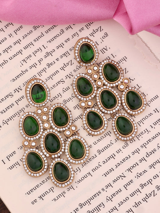 Emerald Tanvish Designer Earring