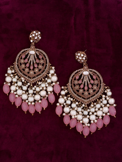 Blush Ishmeet Designer Jadau Pakistani Chandbali