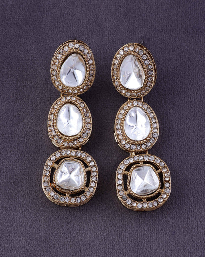 Silver Rishita Polki Dupe Earring