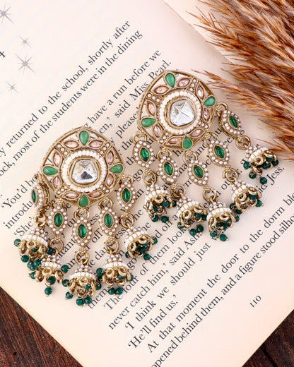 Green Mahnoor Designer Earring