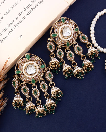 Green Mahnoor Designer Earring