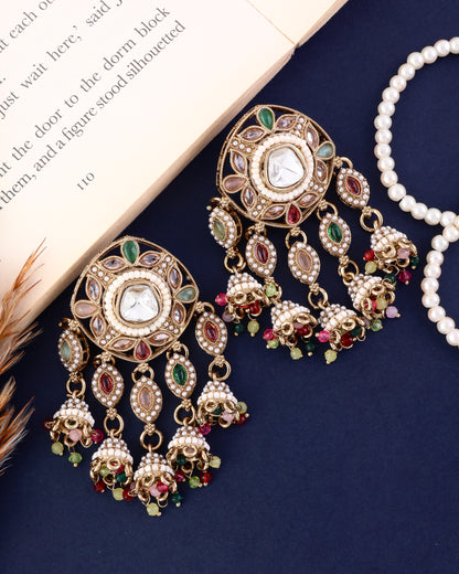 Multi Mahnoor Designer Earring
