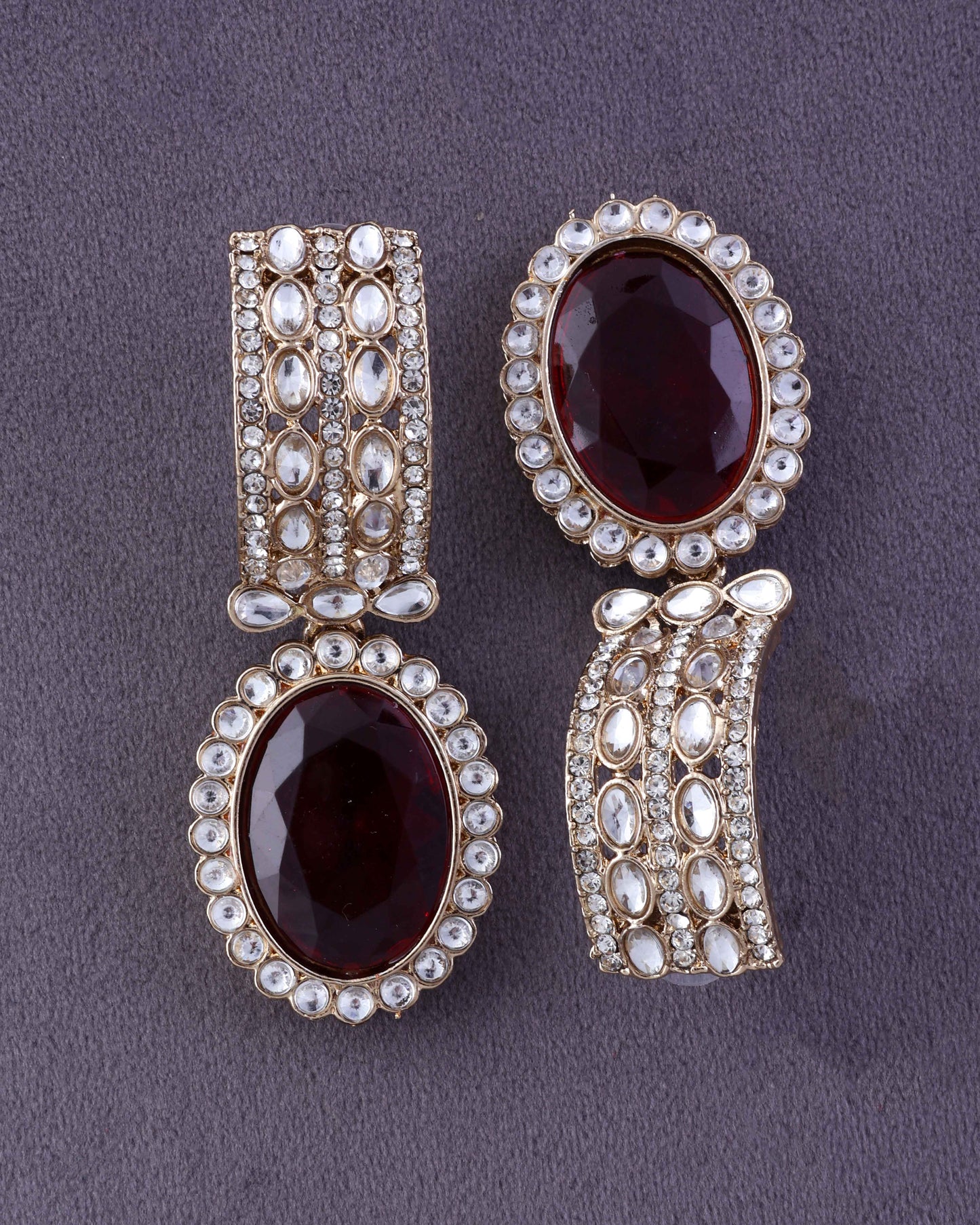 Ruby Freya Polki Dupe Earring