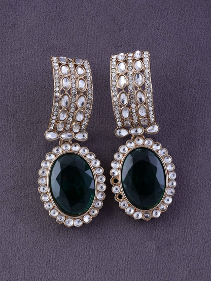 Green Freya Polki Dupe Earring