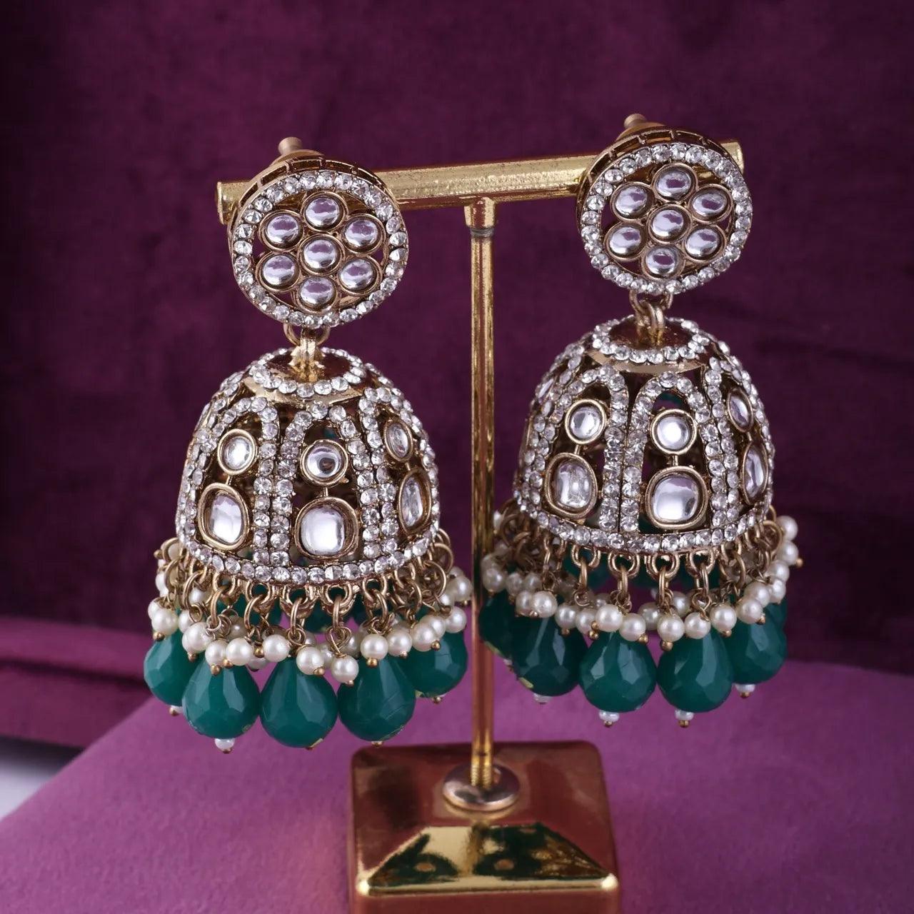 Green Yasmeen Jhumka