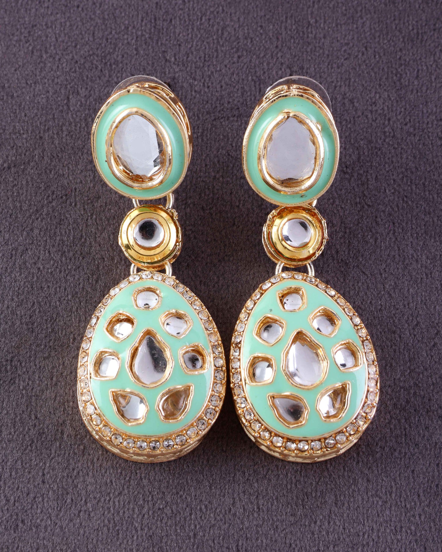 Mint Kuvar Meenakari Earring