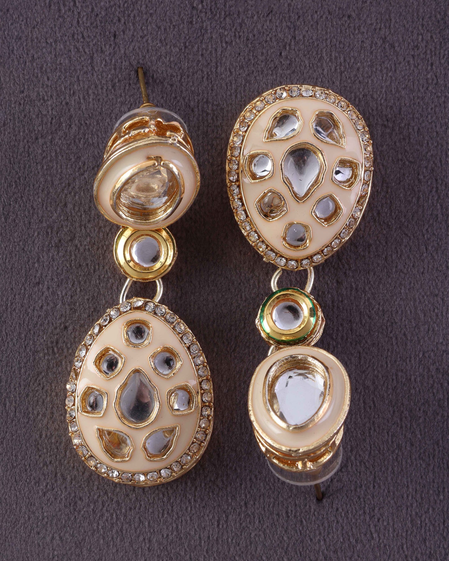 Ivory Kuvar Meenakari Earring