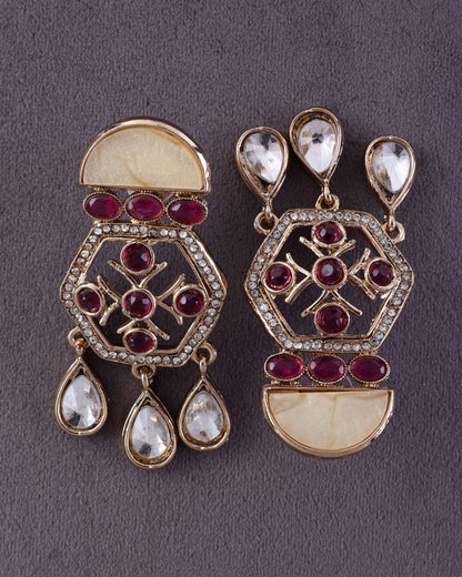 Plum Nivaan Designer Earring