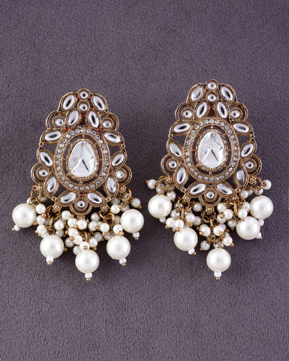 Darsh Pearl Zircone Earring