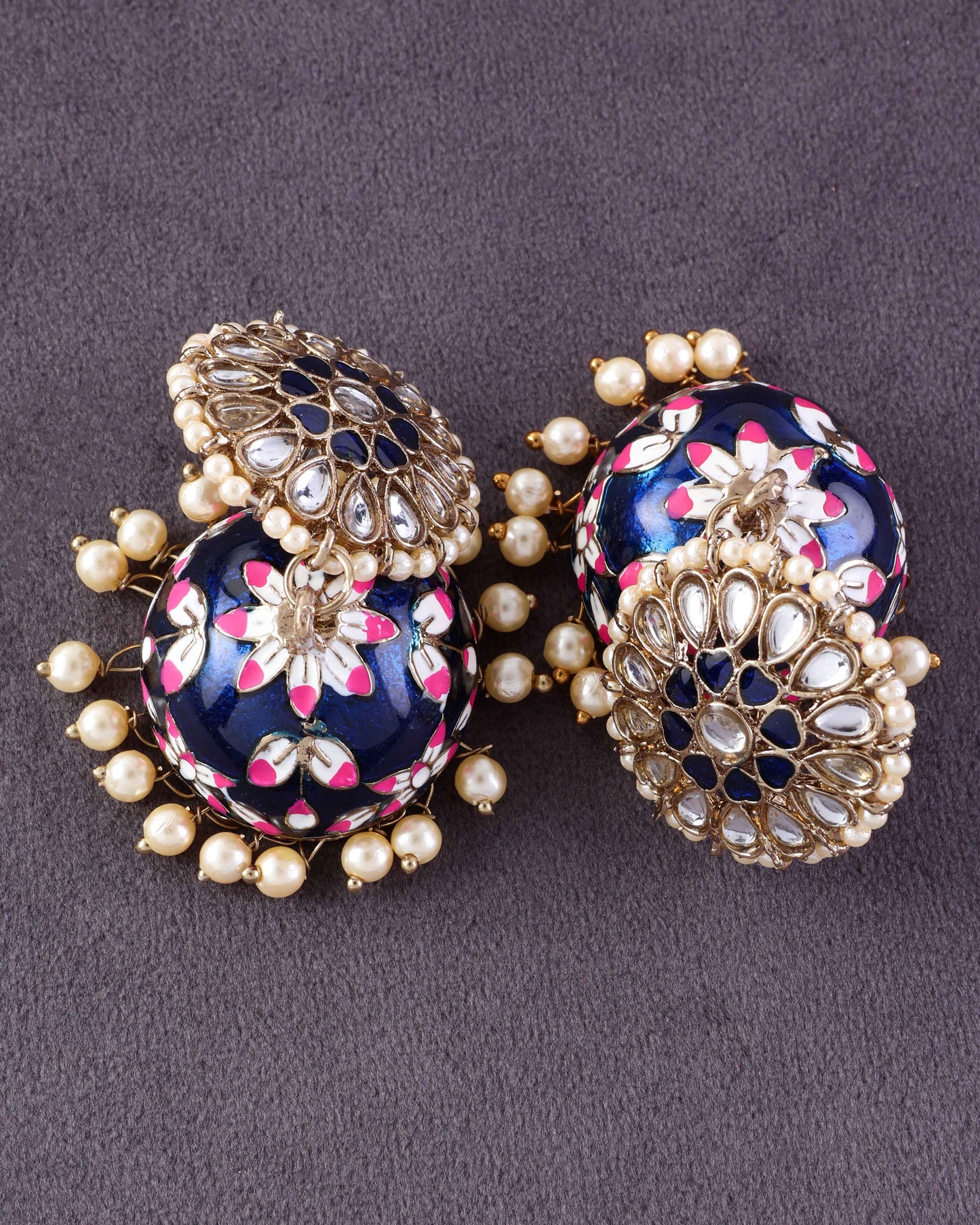 Blue Nimrat Meena Jhumka