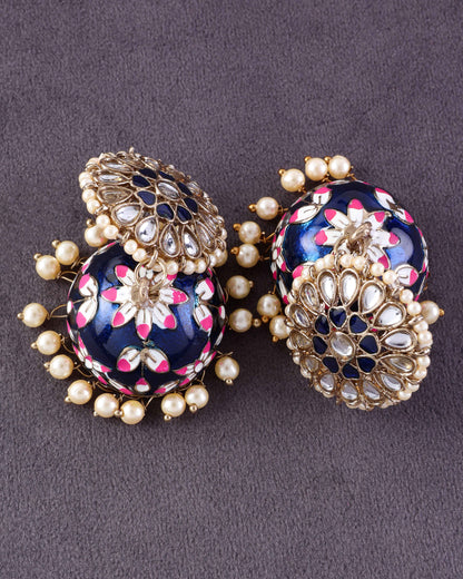 Blue Nimrat Meena Jhumka