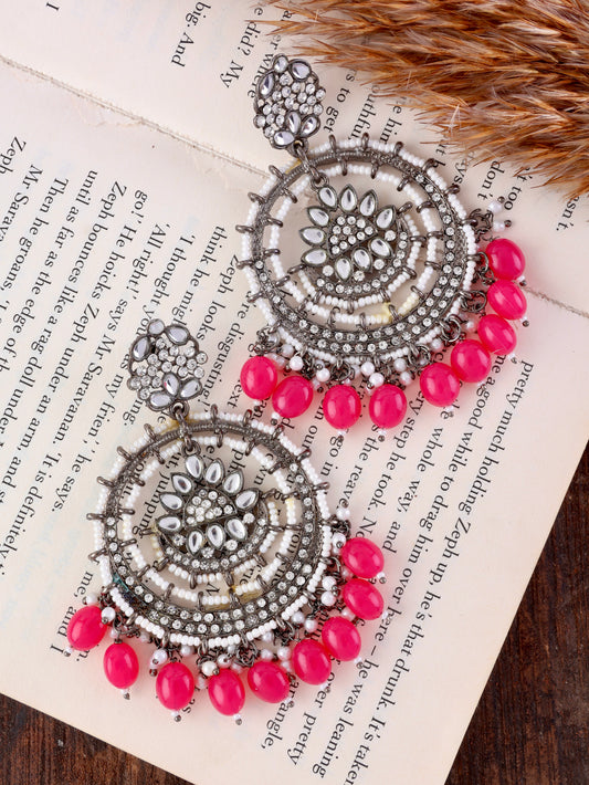 Ruby Myraa Zircone Chandbali