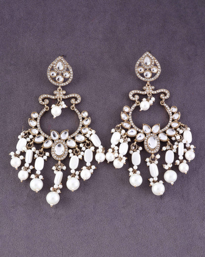 Pearl Rajveer Designer Chandbali Earring